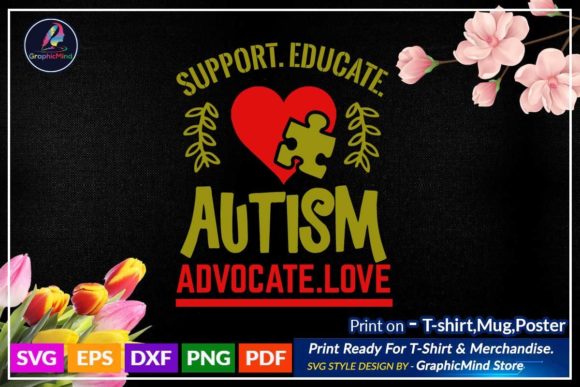Autism Crafts Graphics & SVG Designs