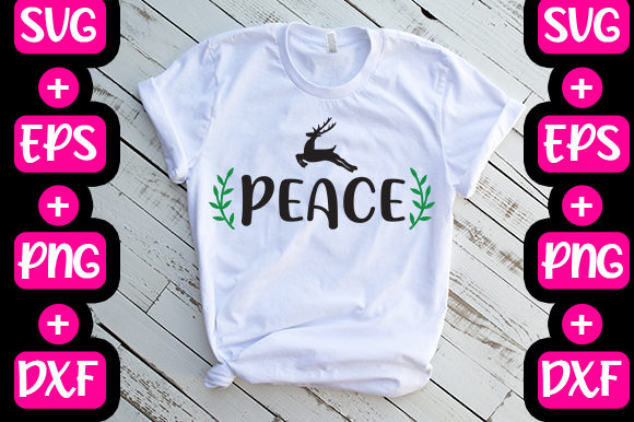 Christmas Peace Graphics for T-Shirt Designs