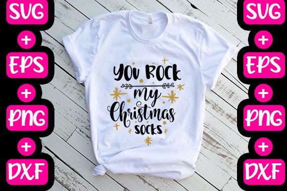 Christmas You Rock My Christmas Socks Graphics