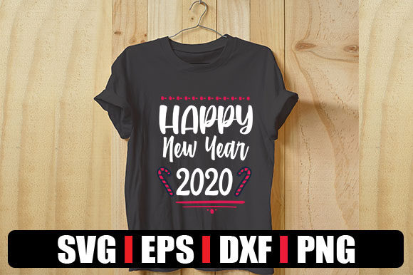 Happy New Year 2020 Graphics for T-Shirt Designs