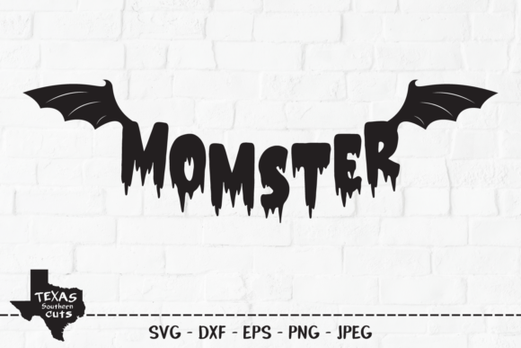Momster: Mom Halloween Shirt Design for Crafts & Graphics