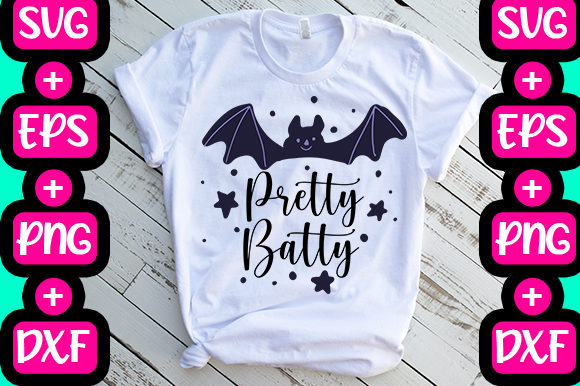 Pretty Batty: Halloween Graphics for T-Shirt Designs